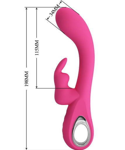 PRETTY LOVE - NOVAK RABBIT VIBRATOR 12 VIBRATIONS PINK PRETTY LOVE - NOVAK RABBIT VIBRATOR 12 VIBRATIONS PINK