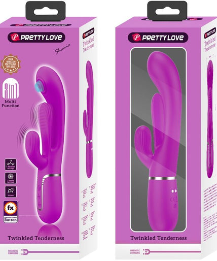 PRETTY LOVE - SHANIA TRIPLE RABBIT VIBRATOR MULTIFUNCTION PINK PRETTY LOVE - SHANIA TRIPLE RABBIT VIBRATOR MULTIFUNCTION PINK