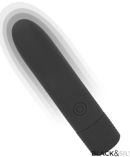 Black & Silver – Geri Usb Rechargeable Vibrating Bullet 8 Vibrations Black 10 X 2.2 Cm Black & Silver – Geri Usb Rechargeable Vibrating Bullet 8 Vibrations Black 10 X 2.2 Cm