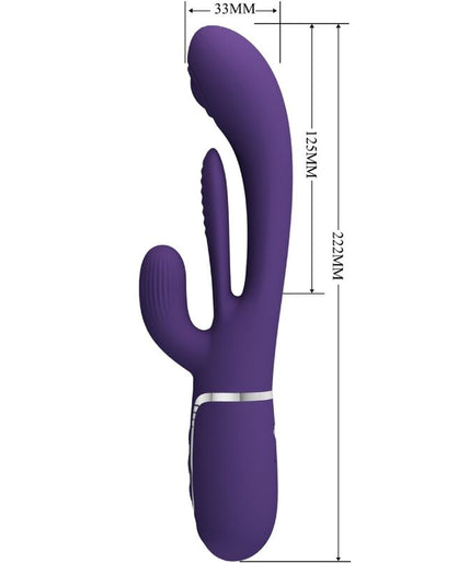 PRETTY LOVE - SHANIA TRIPLE RABBIT VIBRATOR MULTIFUNCTION PURPLE PRETTY LOVE - SHANIA TRIPLE RABBIT VIBRATOR MULTIFUNCTION PURPLE