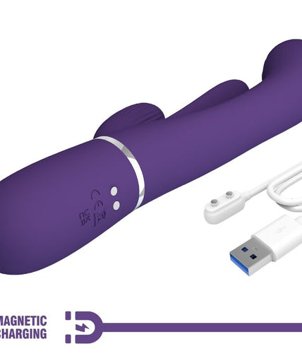 PRETTY LOVE - SHANIA TRIPLE RABBIT VIBRATOR MULTIFUNCTION PURPLE PRETTY LOVE - SHANIA TRIPLE RABBIT VIBRATOR MULTIFUNCTION PURPLE
