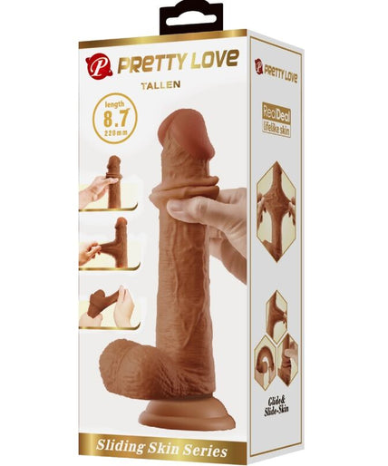 PRETTY LOVE - TALLEN REALISTIC DILDO 22 CM BROWN PRETTY LOVE - TALLEN REALISTIC DILDO 22 CM BROWN
