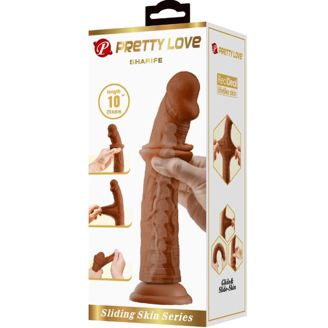 Pretty Love – Sharife Realistic Dildo Brown 25 cm