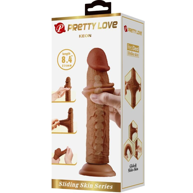 PRETTY LOVE - KEON REALISTISCHE DILDO 21 CM BRUIN