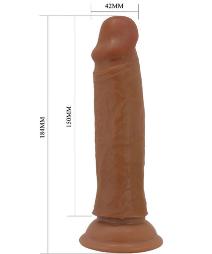 PRETTY LOVE - QUENTIN REALISTIC DILDO 18 CM BROWN PRETTY LOVE - QUENTIN REALISTIC DILDO 18 CM BROWN