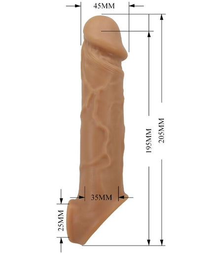 PRETTY LOVE - REALISTIC SKIN PENIS SLEEVE FLESH PRETTY LOVE - REALISTIC SKIN PENIS SLEEVE FLESH