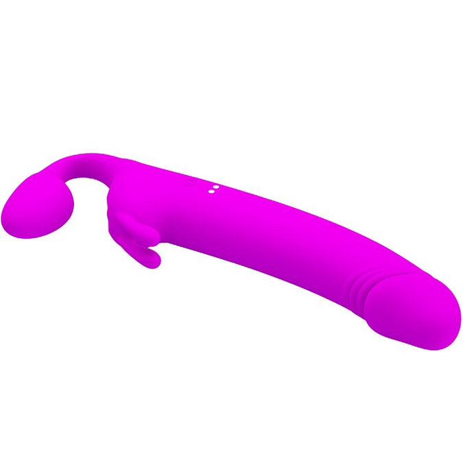 Pretty Love – Zanini Strapless Strap-On 10 Vibrationen Lila