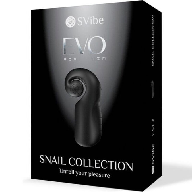 SNAIL VIBE - EVO FOR HIM MANNELIJKE MASTURBATOR SLIDE NROLL ZWART