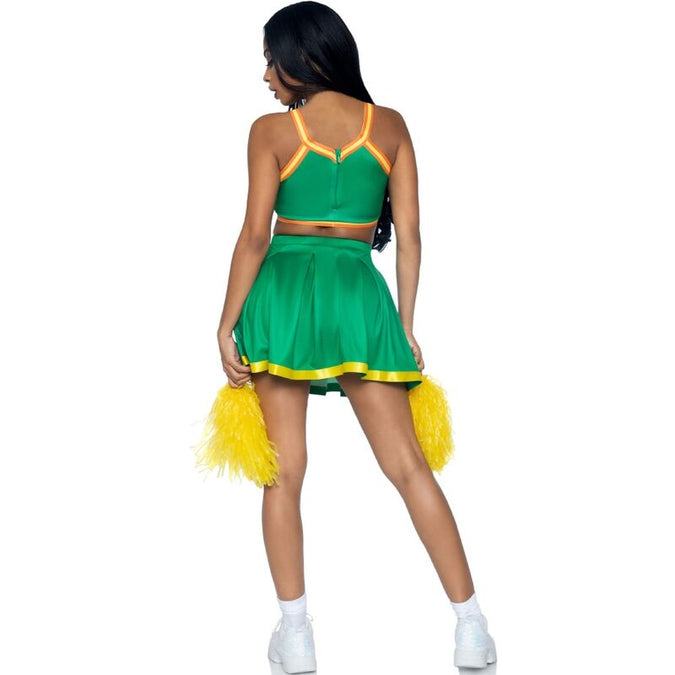 Leg Avenue – Cheerleaderkostuum Groen S/m