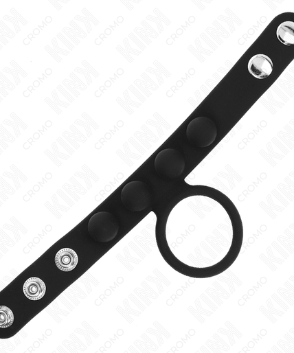 KINK - LEATHER PENIS RING 3.5 CM WITH PRESSURE CLOSURE 23 X 2 CM KINK - LEATHER PENIS RING 3.5 CM WITH PRESSURE CLOSURE 23 X 2 CM