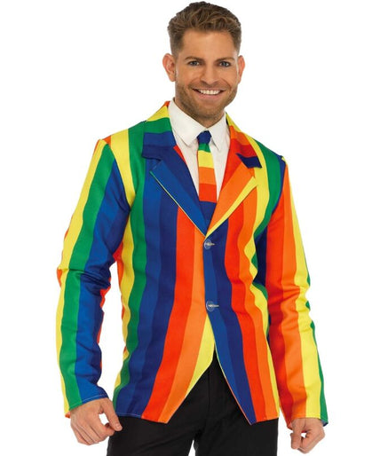 LEG AVENUE - BLAZER + STROPDAAS REGENBOOG S LEG AVENUE - BLAZER + STROPDAAS REGENBOOG S