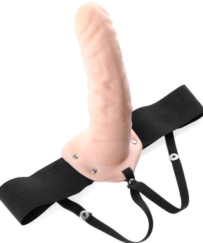 FETISH FANTASY SERIES - 19 CM HOLLOW STRAP-ON NATURAL