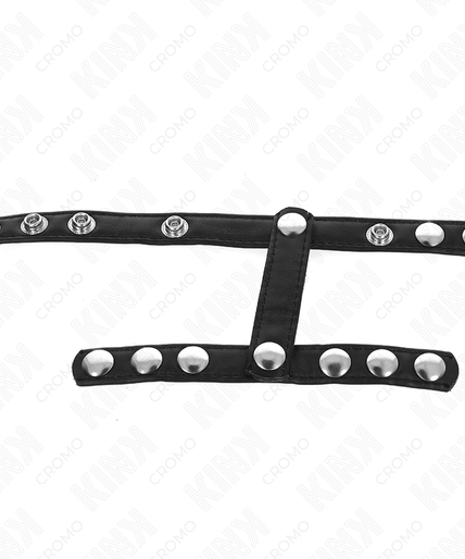 KINK - PENIS RING WITH 3 ADJUSTABLE BALL SPLITTER STRAPS KINK - PENIS RING WITH 3 ADJUSTABLE BALL SPLITTER STRAPS