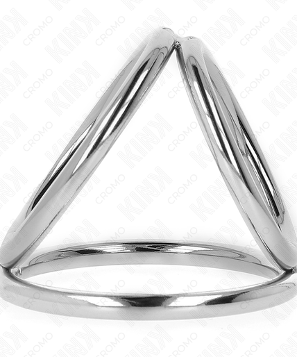 KINK - TRIPLE CHROME METAL PENIS RING 3.8 CM TO 5 CM MODEL 2 KINK - TRIPLE CHROME METAL PENIS RING 3.8 CM TO 5 CM MODEL 2