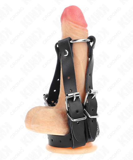 KINK - PENIS RING WITH MULTIPLE ADJUSTABLE STRAPS KINK - PENIS RING WITH MULTIPLE ADJUSTABLE STRAPS