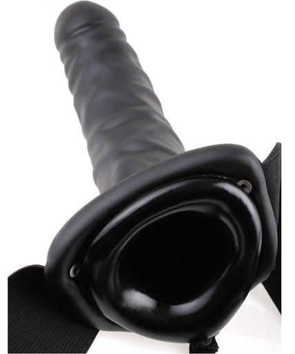 FETISH FANTASY SERIES - 19 CM HOLLOW STRAP-ON BLACK FETISH FANTASY SERIES - 19 CM HOLLOW STRAP-ON BLACK