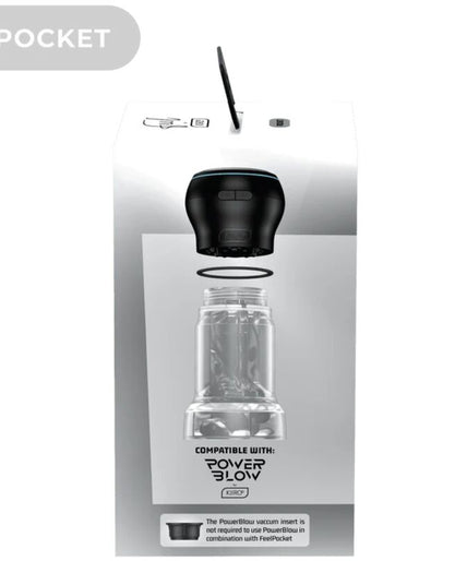 KIIROO - FEEL POCKET STROKER CRYSTAL BY KIIROO TRANSPARENT KIIROO - FEEL POCKET STROKER CRYSTAL BY KIIROO TRANSPARENT