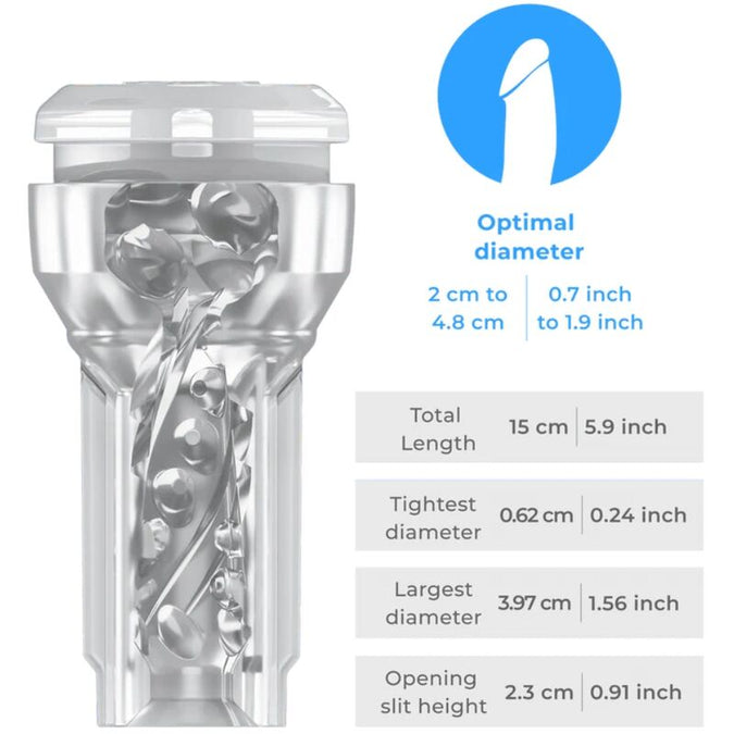 Kiiroo – Feel Pocket Stroker Crystal By Kiiroo Transparent