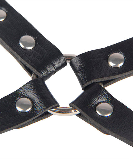 SUBBLIME - 953690 HANDCUFFS WITH BONDAGE BELT BLACK ONE SIZE SUBBLIME - 953690 HANDCUFFS WITH BONDAGE BELT BLACK ONE SIZE
