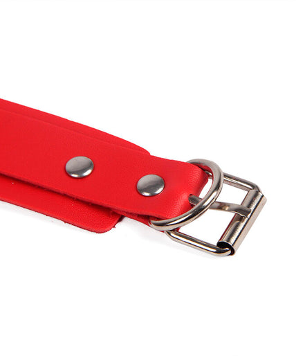 Subblime – 953706 Handboeien met Bondage Riem Rood One Size Subblime – 953706 Handboeien met Bondage Riem Rood One Size