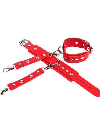 Subblime – 953706 Handboeien met Bondage Riem Rood One Size Subblime – 953706 Handboeien met Bondage Riem Rood One Size