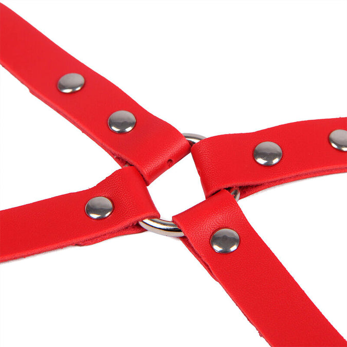 SUBBLIME - 953706 HANDBOEIEN MET BONDAGE RIEM ROOD EEN MAAT