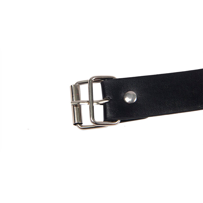 SUBBLIME - 953720 BONDAGE LEREN STRAP BORSTKLEMMEN ZWART ÉÉN MAAT