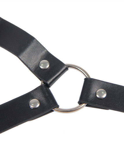 SUBBLIME - 953720 BONDAGE LEATHER STRAP BREAST CLAMPS BLACK ONE SIZE SUBBLIME - 953720 BONDAGE LEATHER STRAP BREAST CLAMPS BLACK ONE SIZE