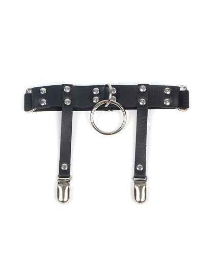 SUBBLIME - 953744 ADJUSTABLE LEATHER PUNK GARTER BLACK ONE SIZE SUBBLIME - 953744 ADJUSTABLE LEATHER PUNK GARTER BLACK ONE SIZE