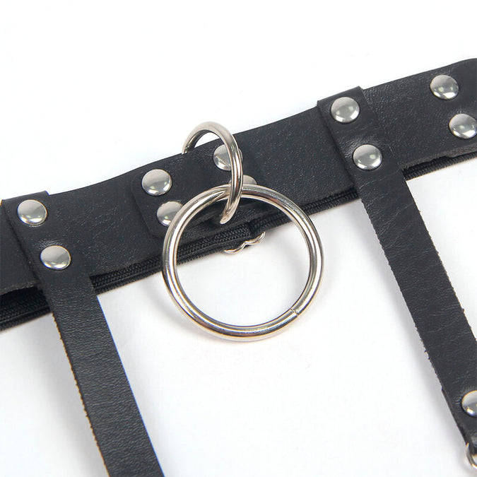 Subblime – 953744 Adjustable Leather Punk Garter Black One Size