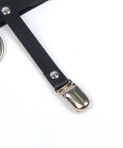 SUBBLIME - 953744 ADJUSTABLE LEATHER PUNK GARTER BLACK ONE SIZE SUBBLIME - 953744 ADJUSTABLE LEATHER PUNK GARTER BLACK ONE SIZE