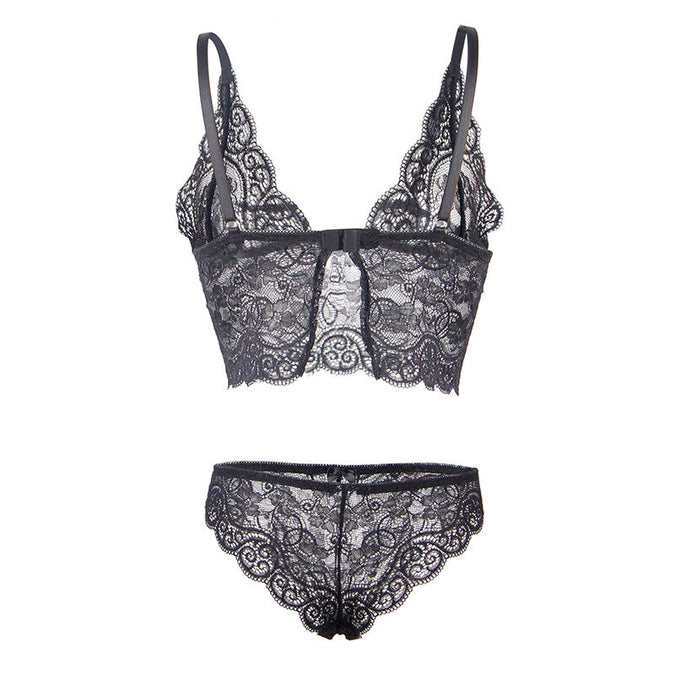 SUBBLIME - 953911 ZIJDE EN KANTEN NACHTJAPON + SLIP ZWART S/M