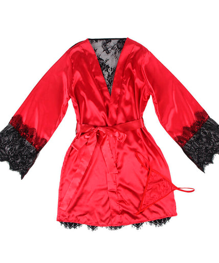 SUBBLIME - 954017 LACE SHEER BACK CAMISOLE + THONG RED/BLACK S/M SUBBLIME - 954017 LACE SHEER BACK CAMISOLE + THONG RED/BLACK S/M