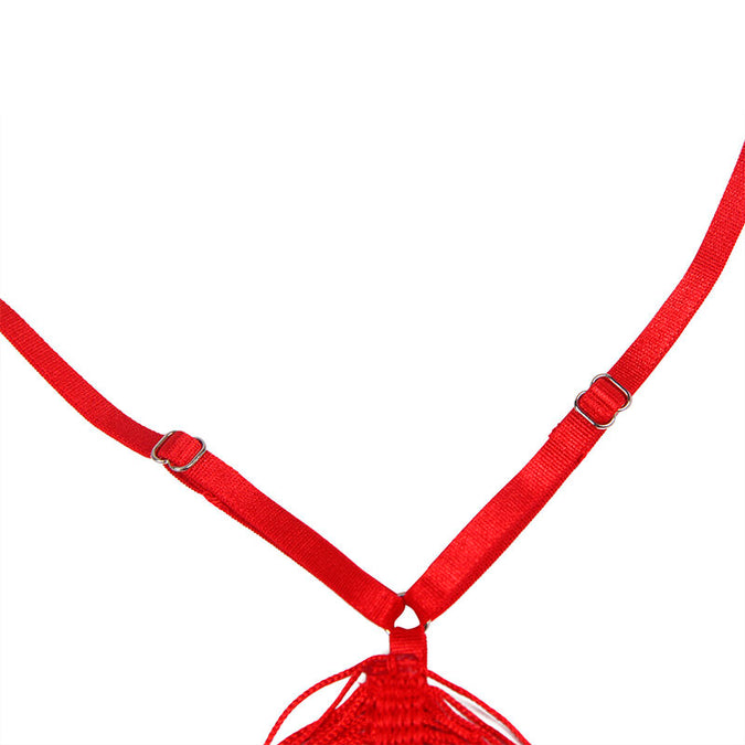 SUBBLIME - 954246 STRAPPY JURK + STRING ROOD S/M