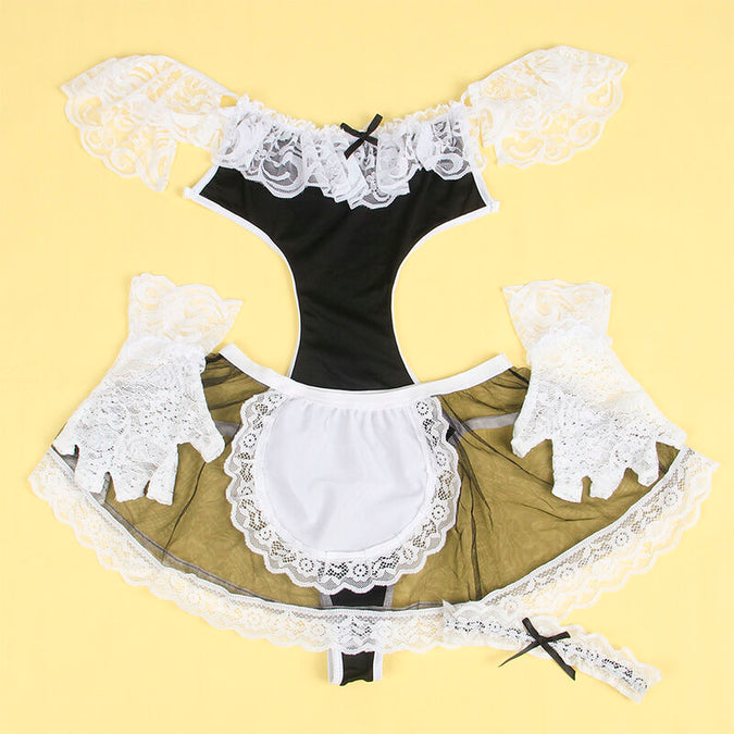 Subblime – 954307 Sexy Maid Costume Black/white S/m
