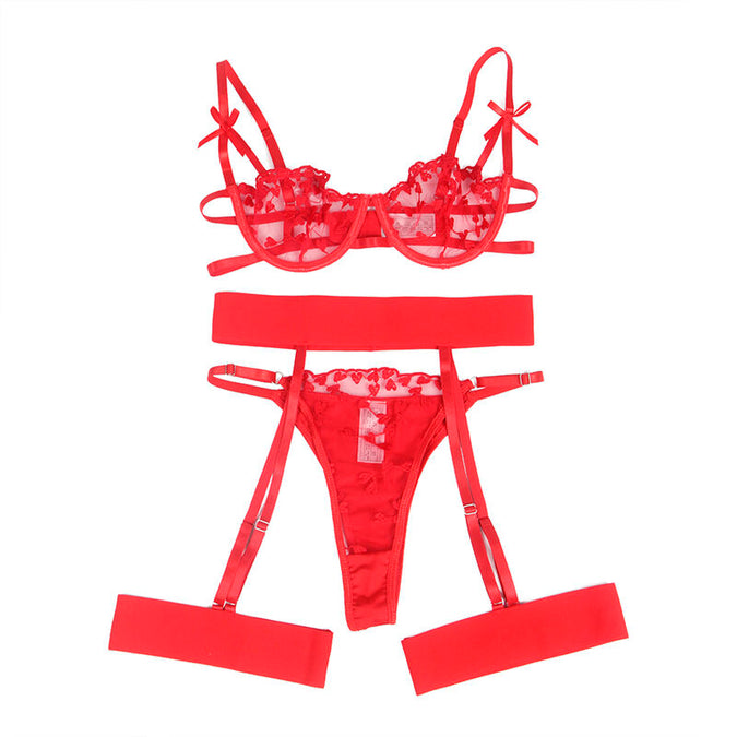 SUBBLIME - 954321 BH MET HARTJESPRINT + STRING + JARRETELGORDEL ROOD S/M