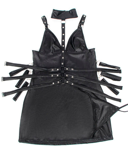 SUBBLIME - 954413 LEREN BONDAGE BODAY ZWART L/XL SUBBLIME - 954413 LEREN BONDAGE BODAY ZWART L/XL