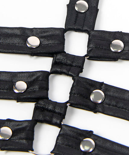 SUBBLIME - 954413 LEREN BONDAGE BODAY ZWART L/XL SUBBLIME - 954413 LEREN BONDAGE BODAY ZWART L/XL