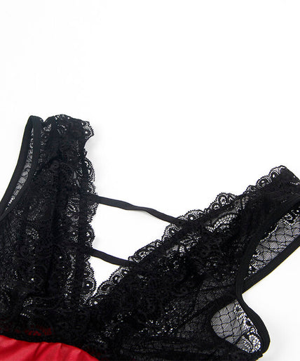 SUBBLIME - 954437 LACE BONDAGE DRESS BLACK L/XL SUBBLIME - 954437 LACE BONDAGE DRESS BLACK L/XL