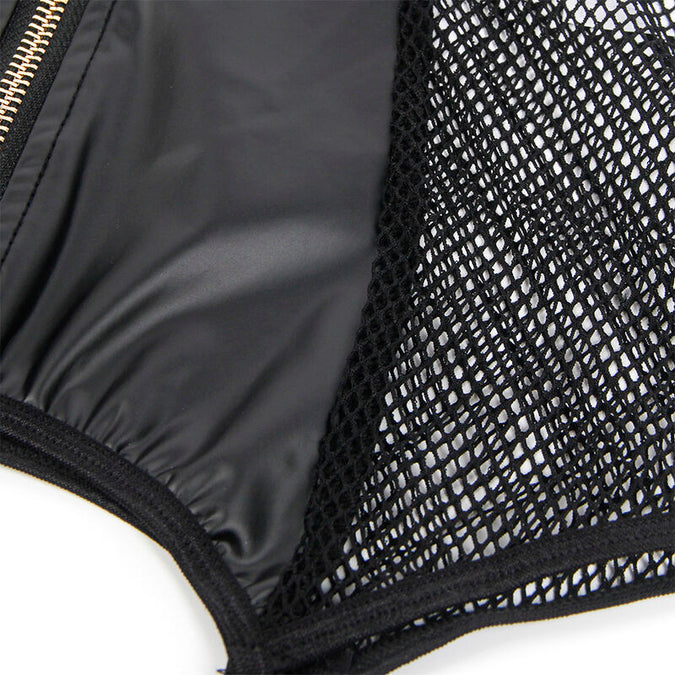Subblime – 954451 Sexy Mesh Dress Leather Black L/xl