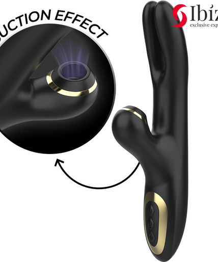 IBIZA - DOUBLE VIBRATOR CLAMPING BLACK IBIZA - DOUBLE VIBRATOR CLAMPING BLACK