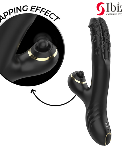 IBIZA - TWO DRAGONS DOUBLE VIBRATOR BLACK IBIZA - TWO DRAGONS DOUBLE VIBRATOR BLACK