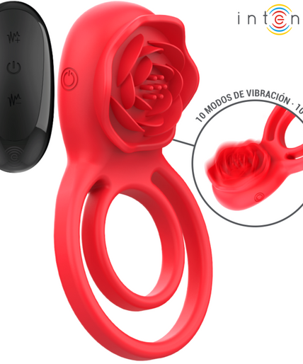 INTENSE - GAIL STIMULATOR ROSE 10 VIBRATIONS RED REMOTE CONTROL INTENSE - GAIL STIMULATOR ROSE 10 VIBRATIONS RED REMOTE CONTROL
