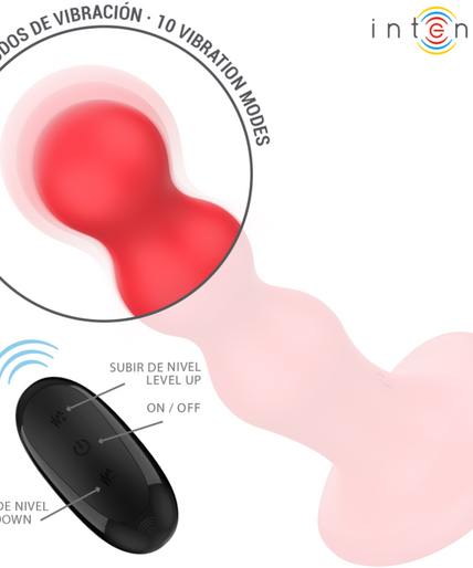INTENSE - CODY VIBRATOR WITH SUCTION CUP RED REMOTE CONTROL INTENSE - CODY VIBRATOR WITH SUCTION CUP RED REMOTE CONTROL