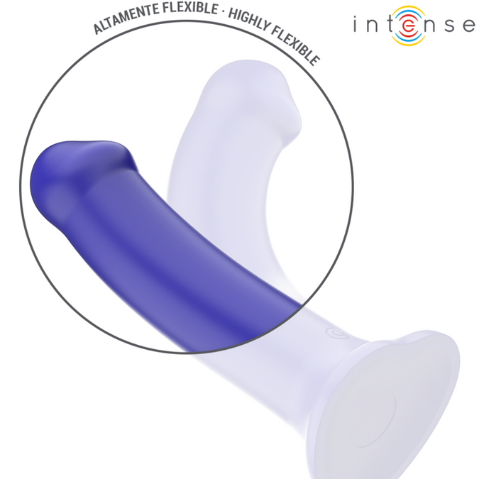 Intense – Victoria Vibrator With Suction Cup 10 Vibrations Dark Blue Remote Control