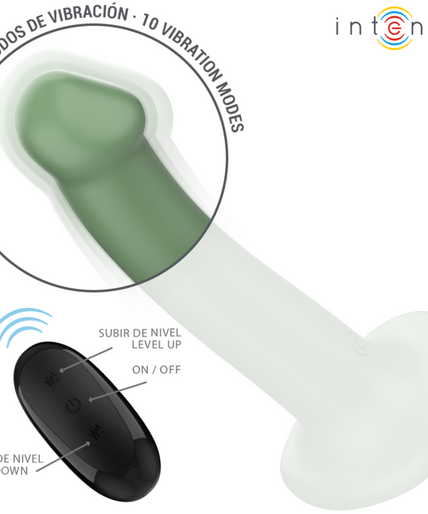 INTENSE - BECCA VIBRATOR WITH SUCTION CUP 10 VIBRATIONS GREEN REMOTE CONTROL INTENSE - BECCA VIBRATOR WITH SUCTION CUP 10 VIBRATIONS GREEN REMOTE CONTROL