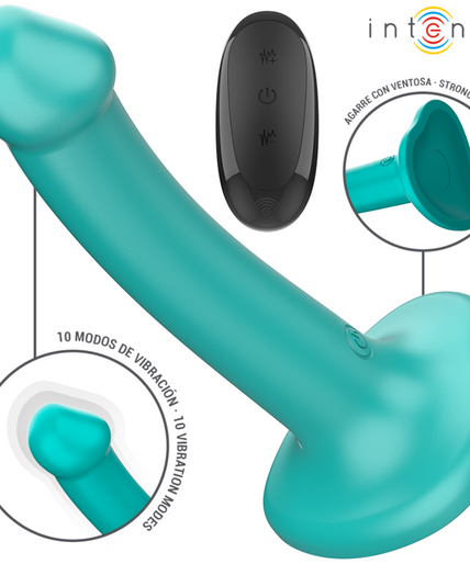 INTENSE - KATIE VIBRATOR WITH SUCTION CUP 10 VIBRATIONS BLUE REMOTE CONTROL INTENSE - KATIE VIBRATOR WITH SUCTION CUP 10 VIBRATIONS BLUE REMOTE CONTROL