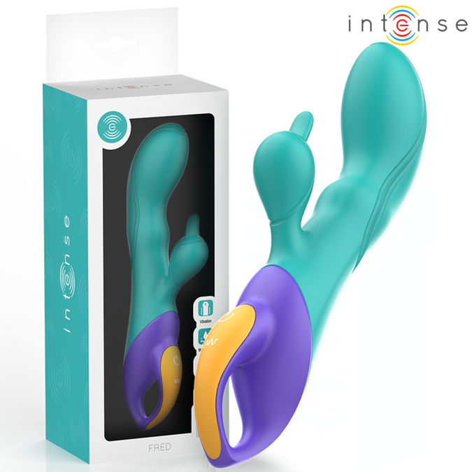 INTENSE - FRED RABBIT VIBRATOR BLAUW