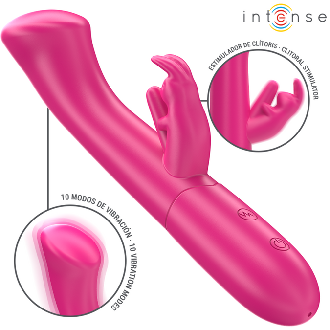Intense – Julieta Rabbit Vibrator 18,6 cm 10 Vibrationen Pink