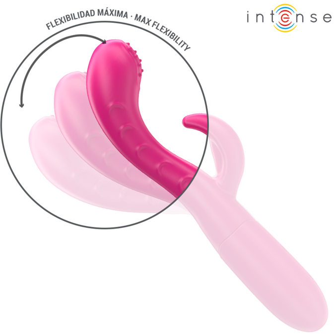 INTENSE - AMARA VIBRATOR MET STIMULERENDE TONGE 10 TRILLINGEN ROZE